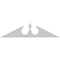Ekena Millwork Acorn Architectural Grade PVC Pediment, 86"W x 21-1/2"H x 2-3/4"P (Pitch 6/12) PEDPS086X215ACR00 - alternate 6